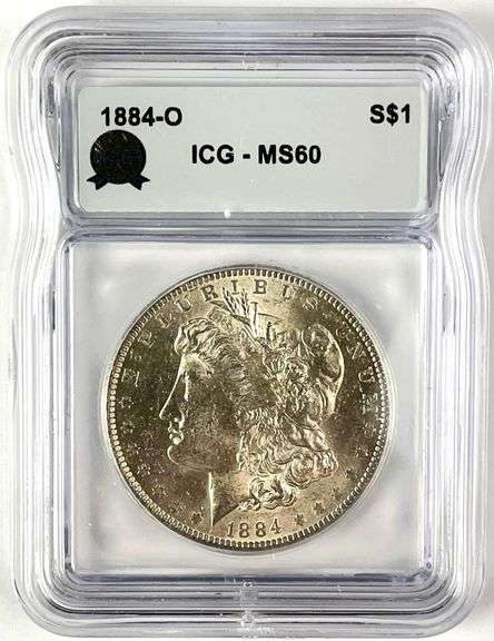 1884 O US Morgan Silver Dollar ICG MS60