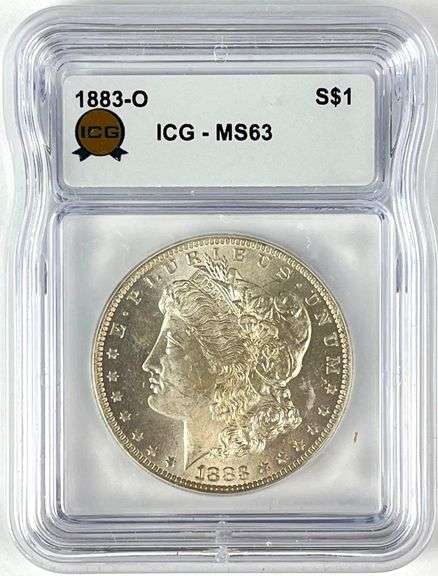 1883 O US Morgan Silver Dollar ICG MS63