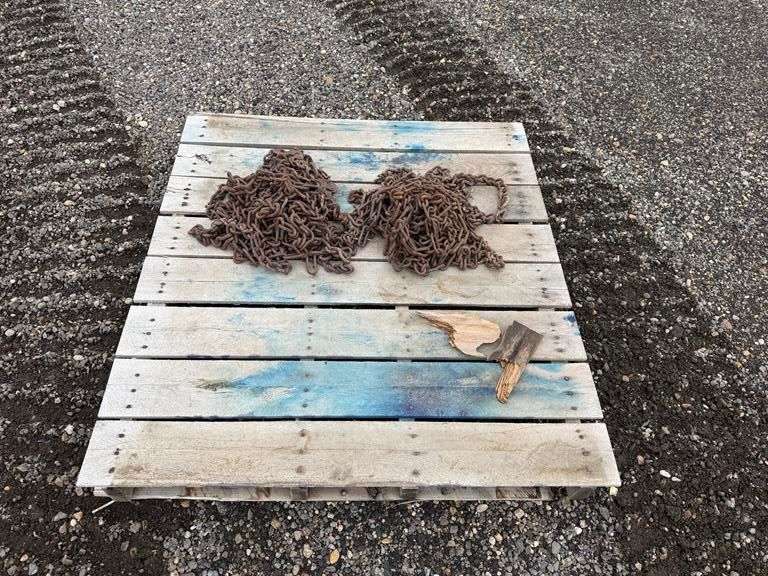 Tractor Chains Off 16.9-28 Tractor Tires