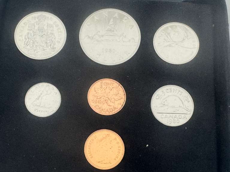 1980 Cdn Double Penny Set UNC