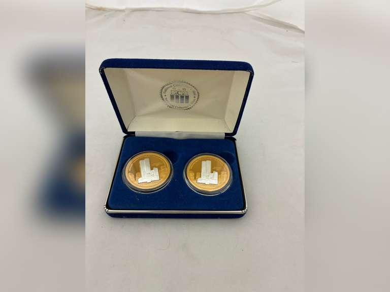 (2) U.S. Medallions in Memory of Sept. 11th