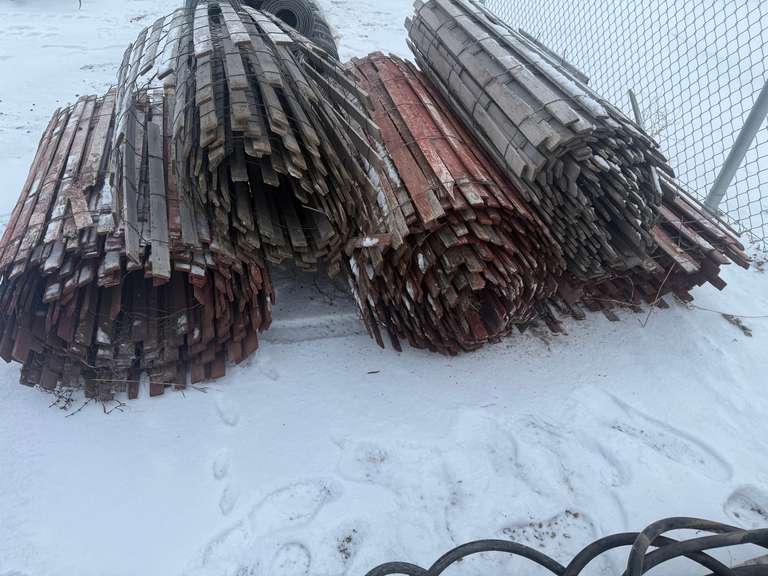 Roll of Wooden Snow Fence, 4' Tall - Must Take 5 Times The Bid Price