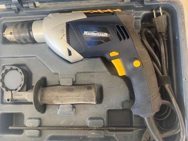 Mastercraft Corded Hammer Drill and Bits