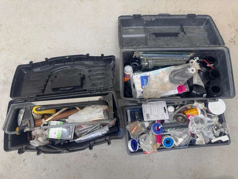 (2) Tool Kits with Assorted Shop Supplies