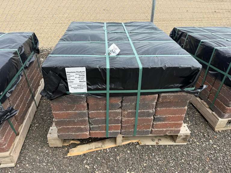 Pallet of 8" x 10" x 2 3/8" Roman Paver Stones