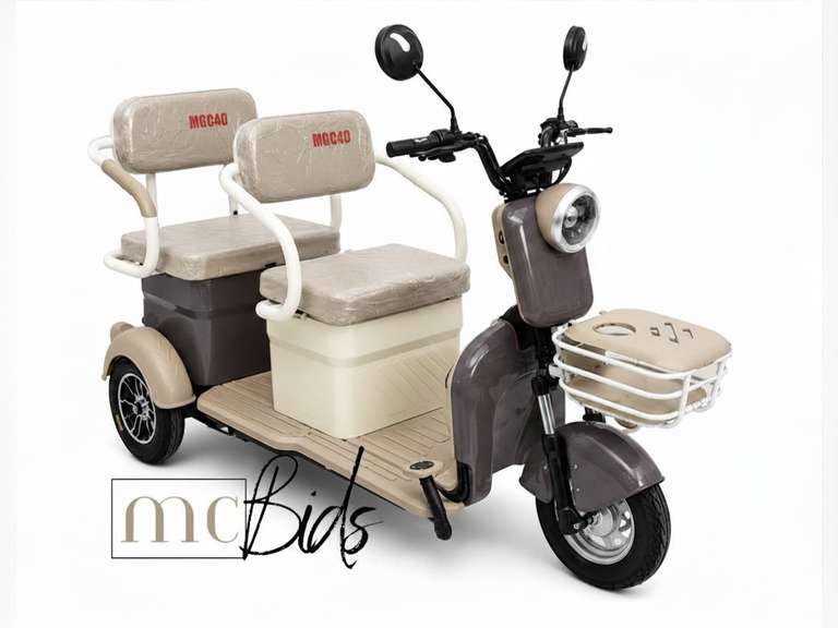 Unused Electric 3 Wheel Mini Golf Cart Model MGC40-Purple