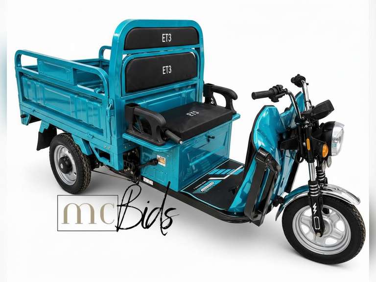 Unused Blue 3-Wheel Electric Tricycle Model ET13