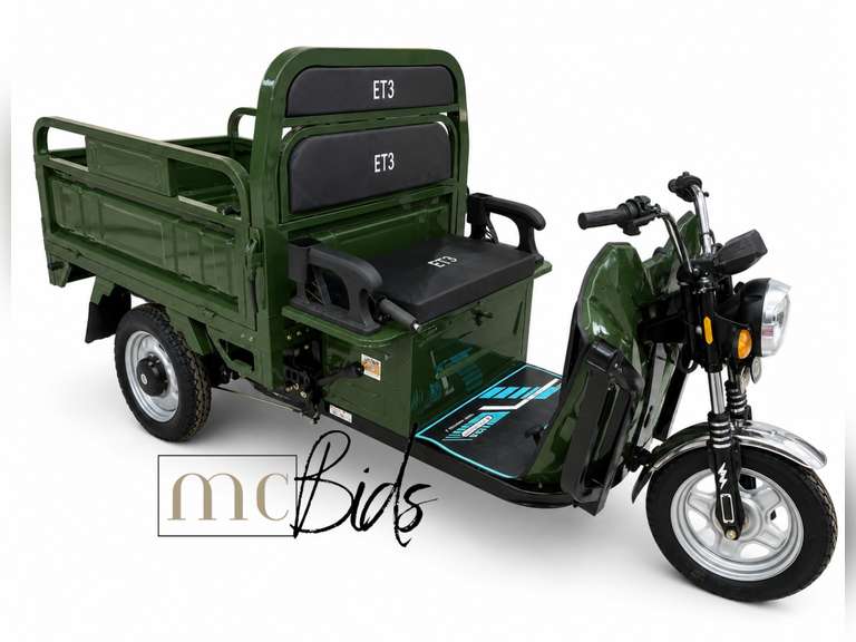 Unused Green 3-Wheel Electric Tricycle Model ET13