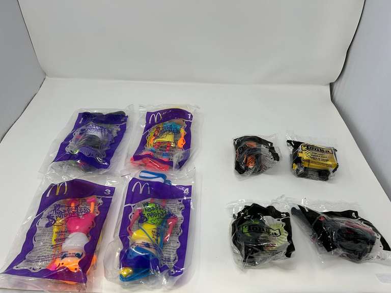 Set of (4) Betty Spaghetty & (4) Tonka Happy Meal Toys