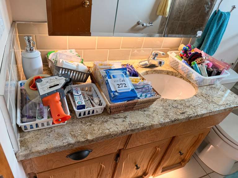 Lot of Bathroom Toiletries