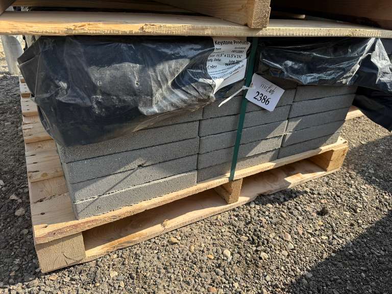 Approx (96) 11.5'' x 11.5'' x 1 3/4'' Natural Yorkstone Pavers