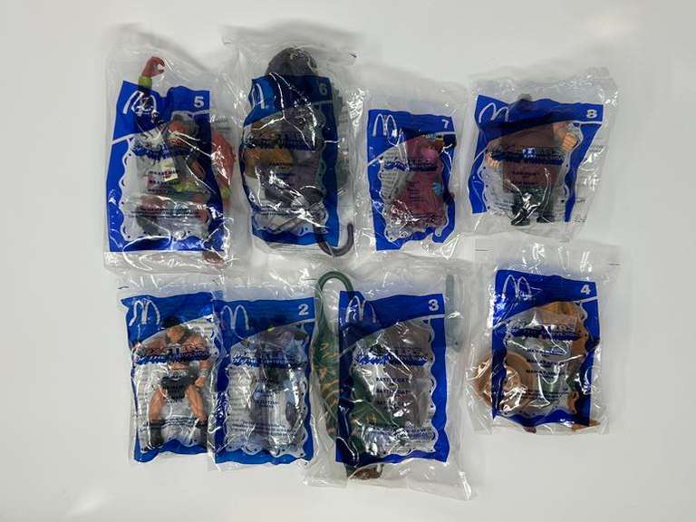 Set of (8) Masters of the Universe Happy Meal Toys