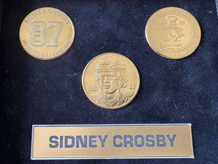 (3) Sidney Crosby Penguins Medallion Set