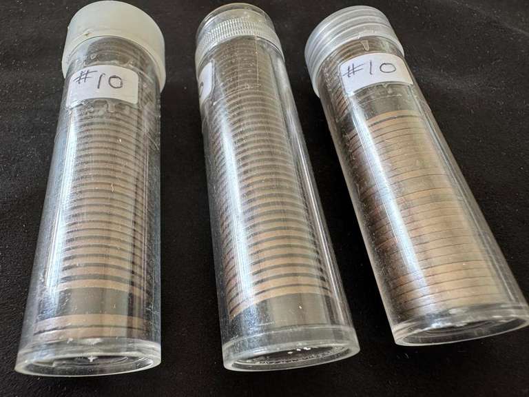(100 Plus) Cdn Geo.V Pennies in Roll Holders