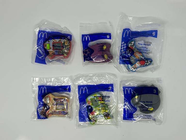 Set of (6) Electronic Sports Game Happy Meal Toys