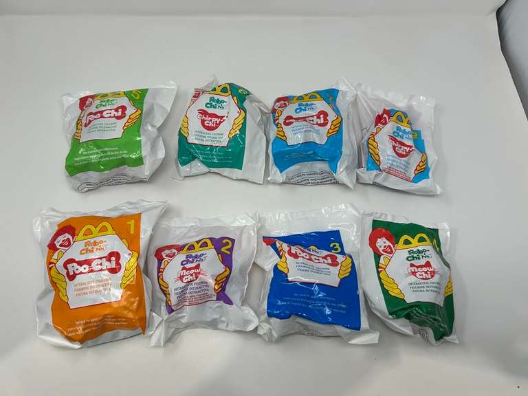 Set of (8) Robo-Chi Pets Happy Meal Toys