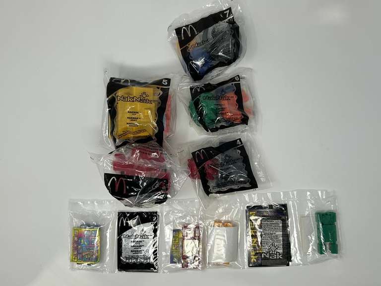 Set of (7) Nak Nak Happy Meal Toys