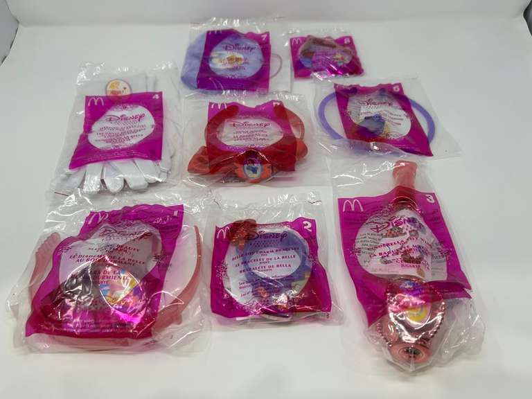 Set of (8) Disney Princess Happy Meal Toys
