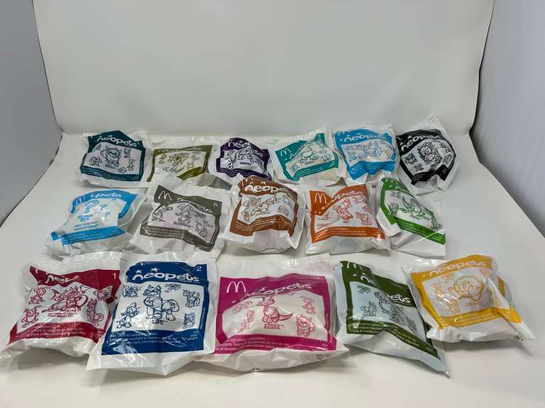 Set of (18) Neopets Happy Meal Toys