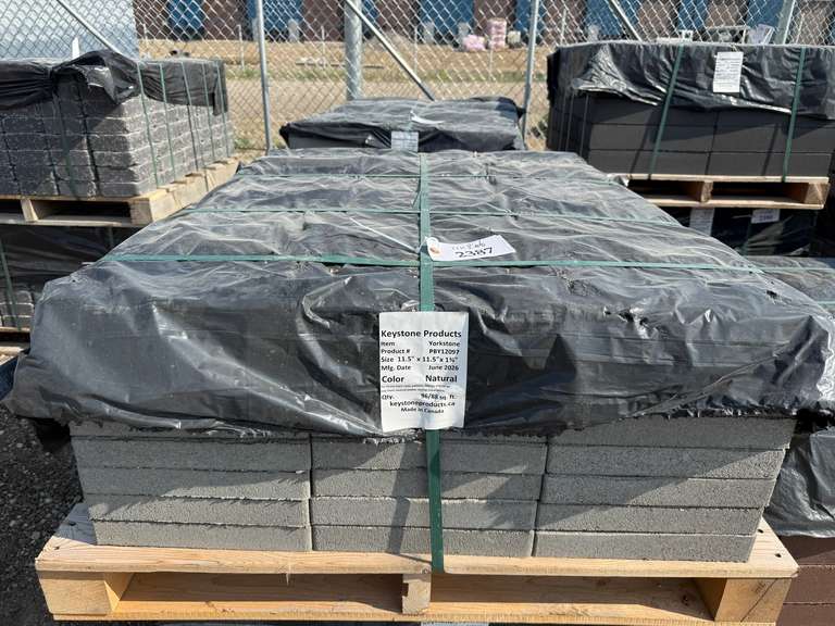 Approx (96) 11.5'' x 11.5'' x 1 3/4'' Natural Yorkstone Pavers