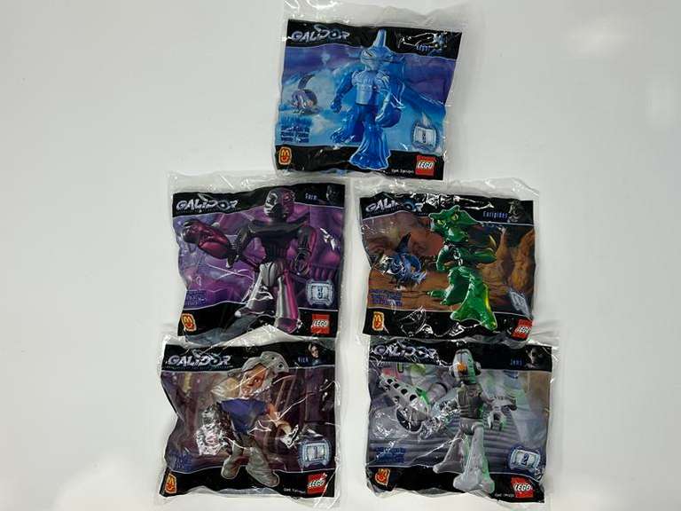 Set of (5) Lego Galidor Happy Meal Toys