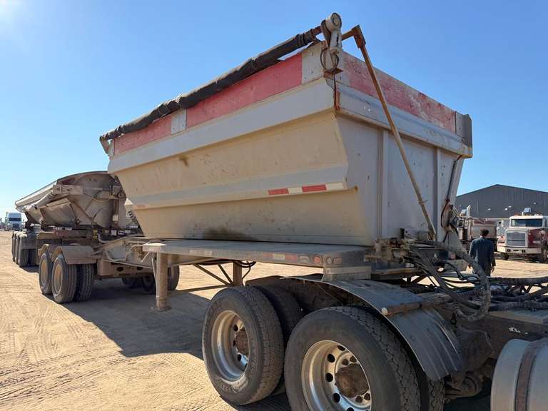 2018 Cross Country Side Dump Trailer & 2005 Arnes Side Dump Trailer