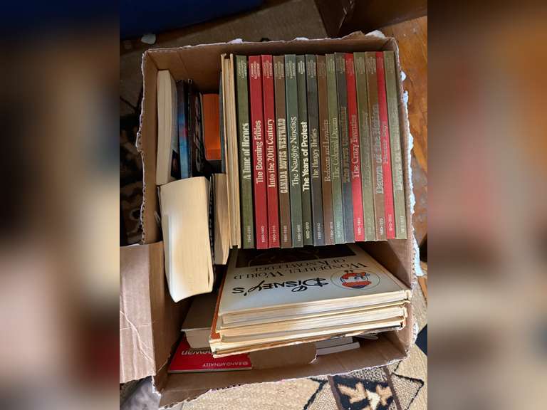 Box of Books Including 'Canada Illustrated Heritage' Collection & More