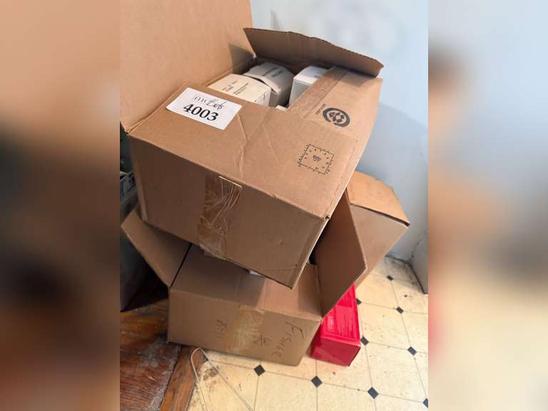 Boxes of Various Disney Christmas Tree Ornaments and More