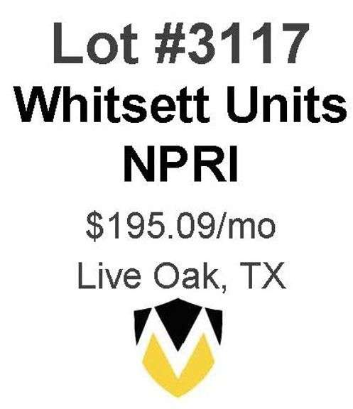 Whitsett Units NPRI