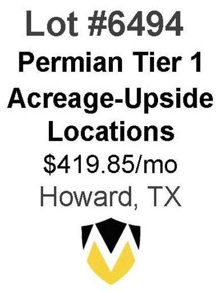 Permian Basin Tier 1 Acreage Wells with Upside Locations Available