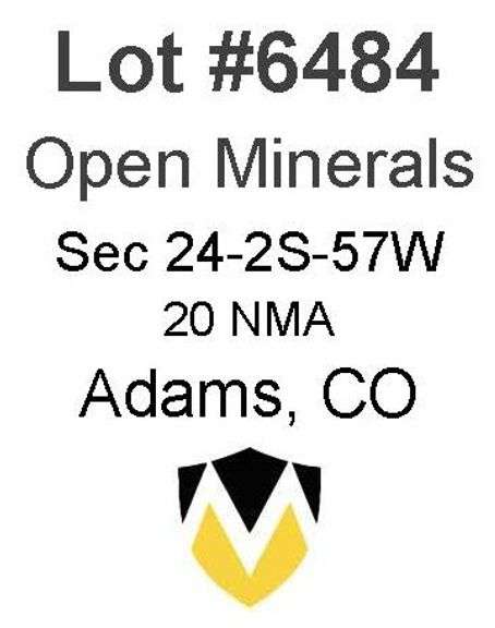 Adams, CO Open Minerals 24-2S-57W (20 NMA)