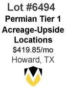 Permian Basin Tier 1 Acreage Wells with Upside Locations Available