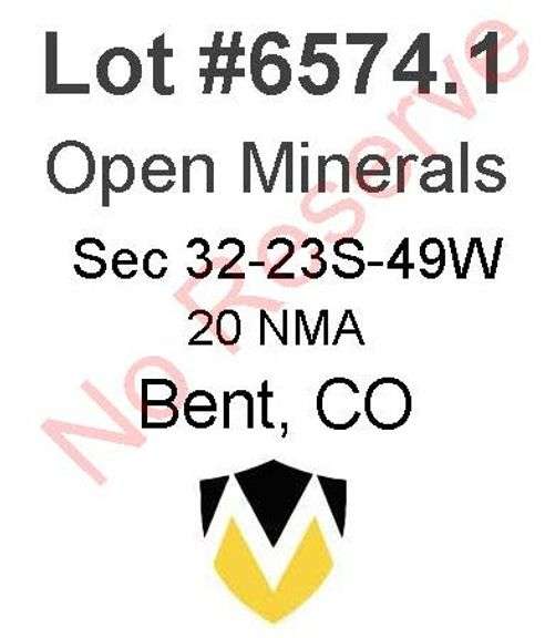 Bent, CO Open Minerals 32-23S-49W (20 NMA)