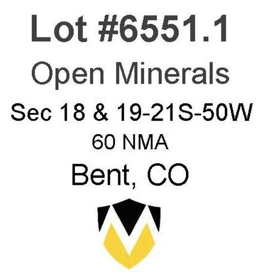 Bent, CO Open Minerals 18,19-21S-50W (60 NMA)