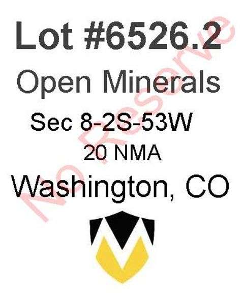 Washington, CO Open Minerals 8-2S-53W (20 NMA)