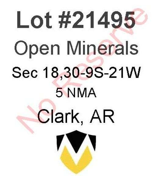 Clark, AR Open Minerals 18,30-9S-21W