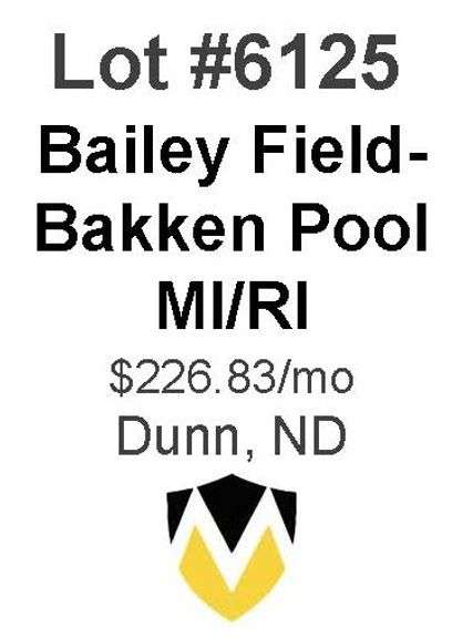 Bailey Field-Bakken Pool Wells