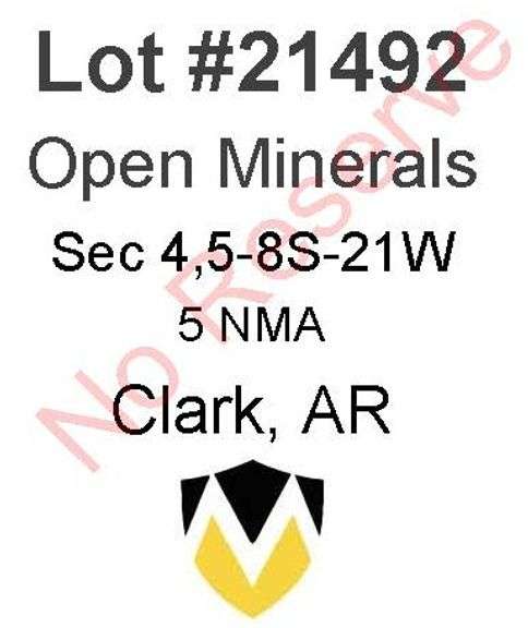 Clark, AR Open Minerals 4,5-8S-21W