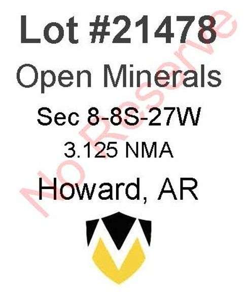 Howard, AR Open Minerals 8-8S-27W