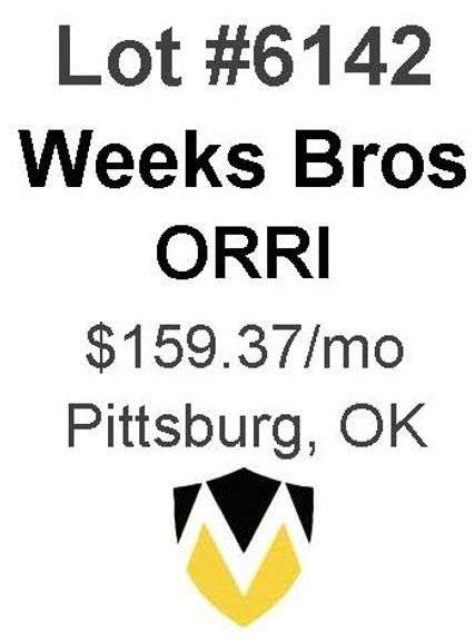 Weeks Bros ORRI