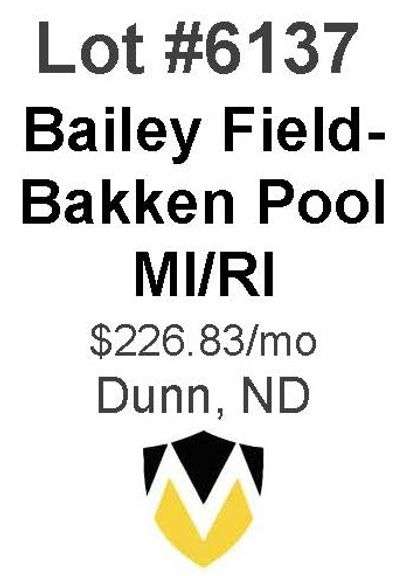 Bailey Field-Bakken Pool Wells