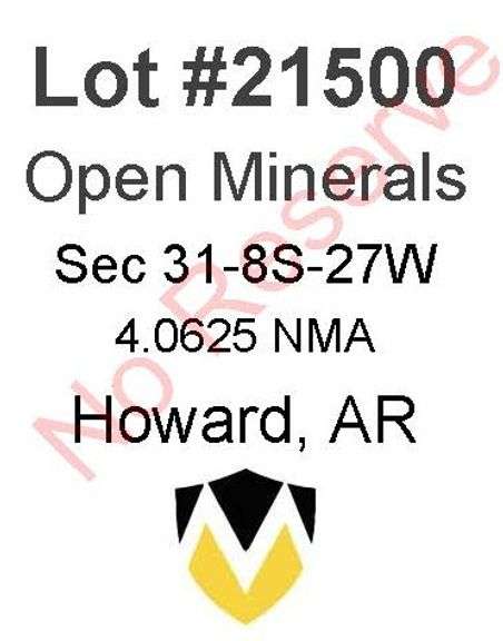 Howard, AR Open Minerals 31-8S-27W