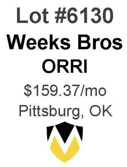 Weeks Bros ORRI