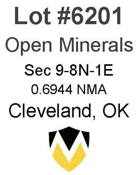 Cleveland, OK Open Minerals 9-8N-1E (0.6944 NMA)