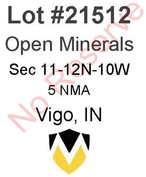 Vigo, IN Open Minerals 11-12N-10W