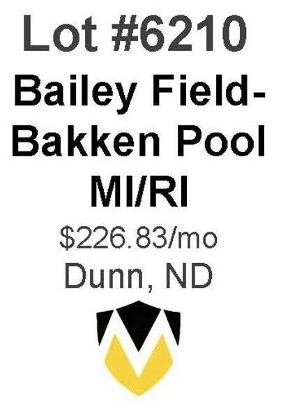Bailey Field-Bakken Pool Wells