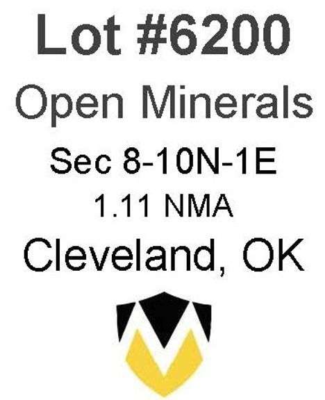 Cleveland, OK Open Minerals 8-10N-1E (1.11 NMA)