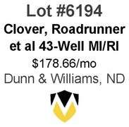 Clover, Roadrunner, et al 6-Property, 43-Well Package