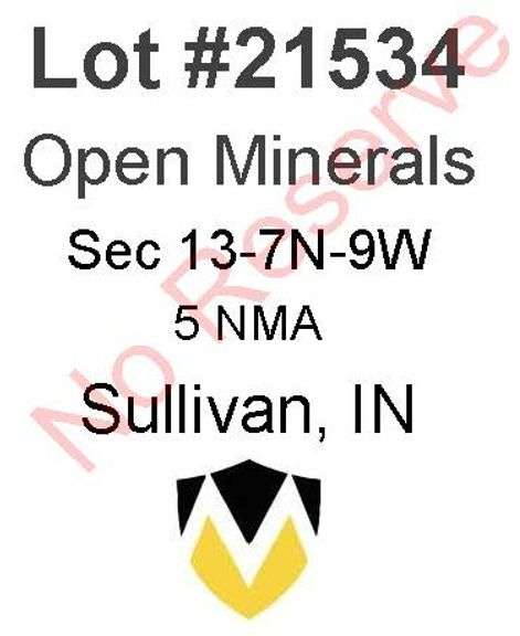 Sullivan, IN Open Minerals 13-7N-9W