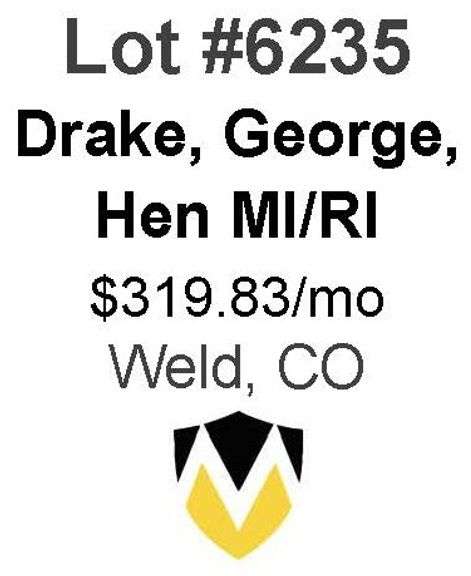 Drake, George, Hen 66-Well Package
